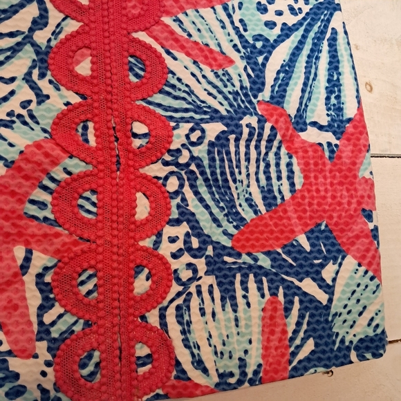 Lilly Pulitzer She She Shells Skirt Size 0 Cotton Lined Mini Skirt Starfish - Picture 4 of 8